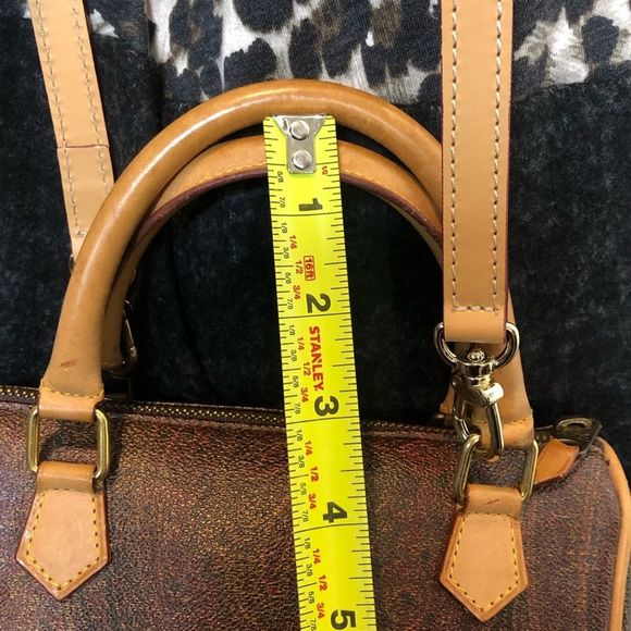 W ETRO Milano Red Paisley Crossbody Speedy 20 Mini Bag with Adjustable Strap - Picture 9 of 17